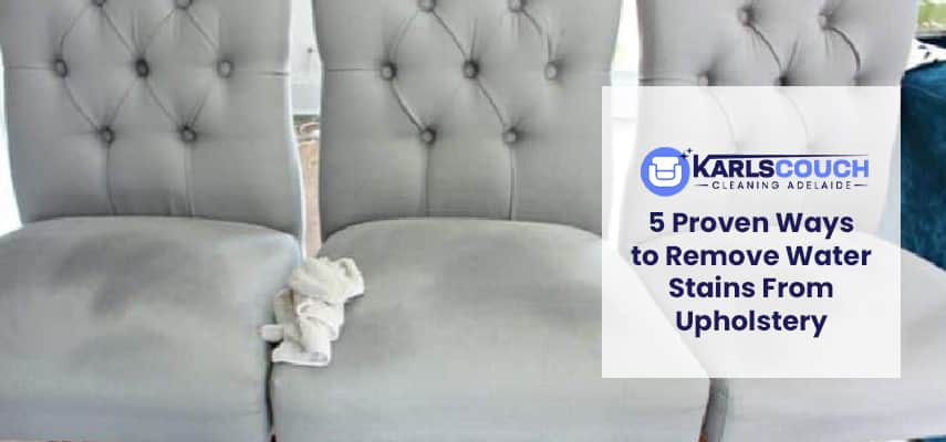 Remove Water Stains From Upholstery